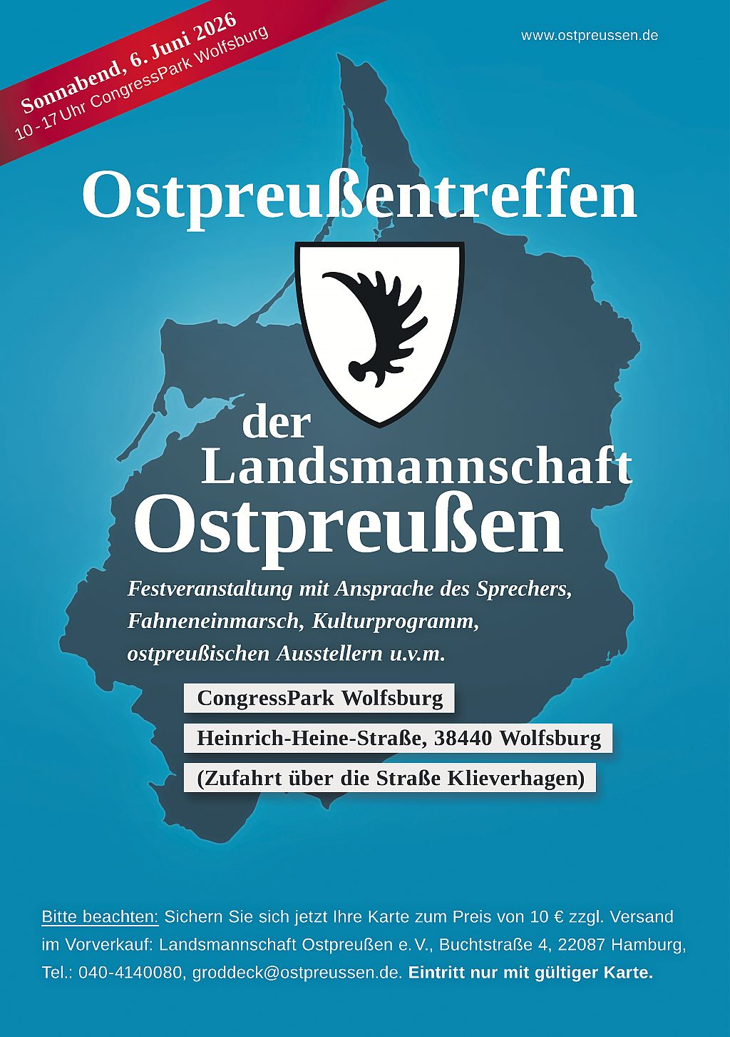 Ostpreußentreffen der Landsmannschaft Ostpreußen 2026